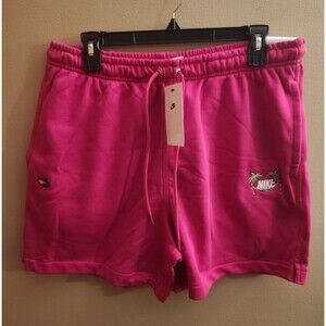 Men's Nike Standard Fit Above Knee Club FT Flow Vibes Shorts Fireberry M NWT